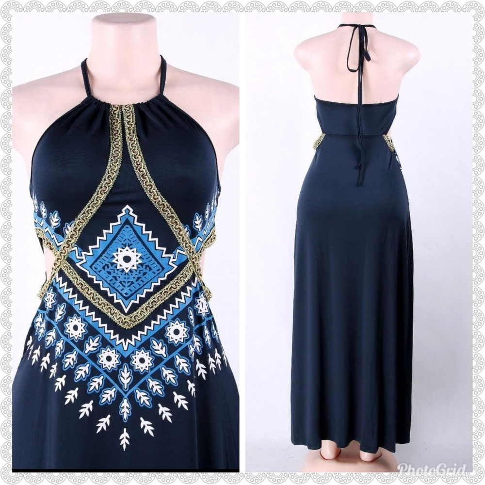 cut out waist maxi dress - Picture 2 of 8
